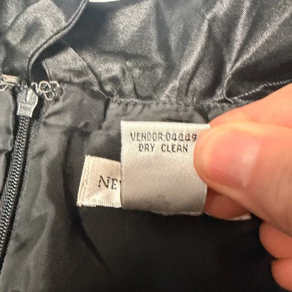 Newport News Black Sleeveless Ruffle Bow Detail Whimsigoth Midi Dress Size 16‎ - Picture 4 of 10